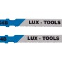 2 LUX Stichsägeblätter für Metall Feinschnitte mit T-Schaftaufnahme.