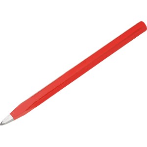 Roter Spitzmeißel, 250 mm lang, für Mauerwerk und Beton.