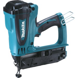 Makita Akku-Gas-Stauchkopfnagler GF600SE (7,2 V), Tacker in Türkis und Schwarz.