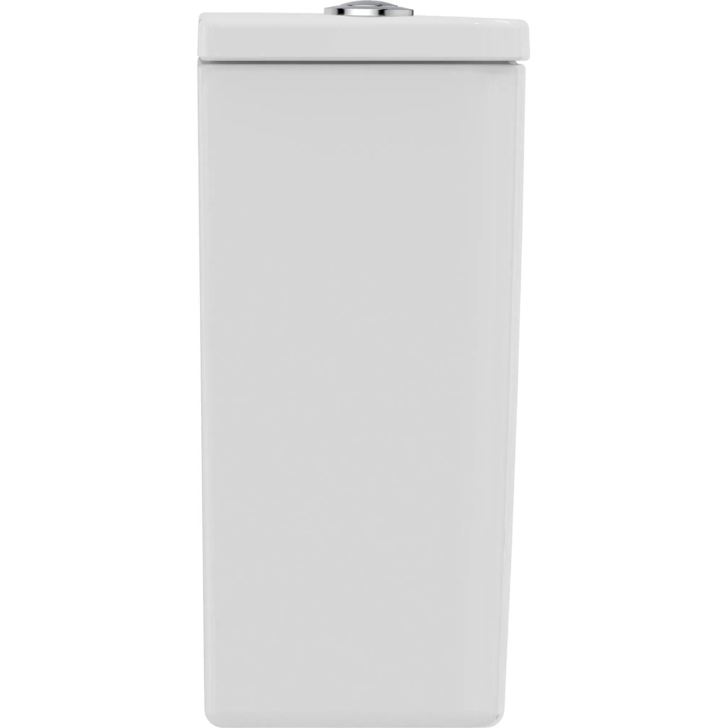 Weißer Ideal Standard Connect Air Aufputzspülkasten aus Kristallporzellan.