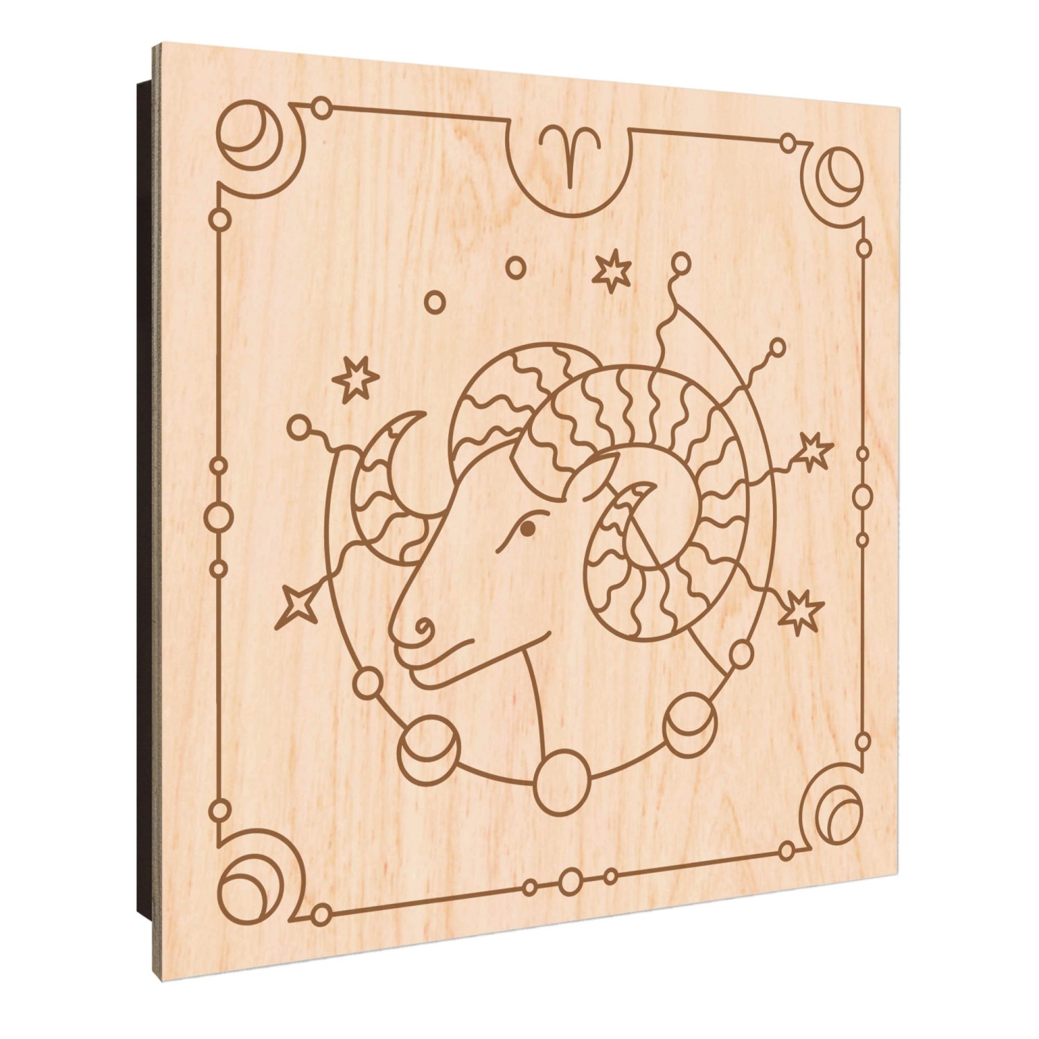Banjado Großer Schlüsselkasten Holz 30x30cm Schwarz Scharnier Links 50 Hake günstig online kaufen