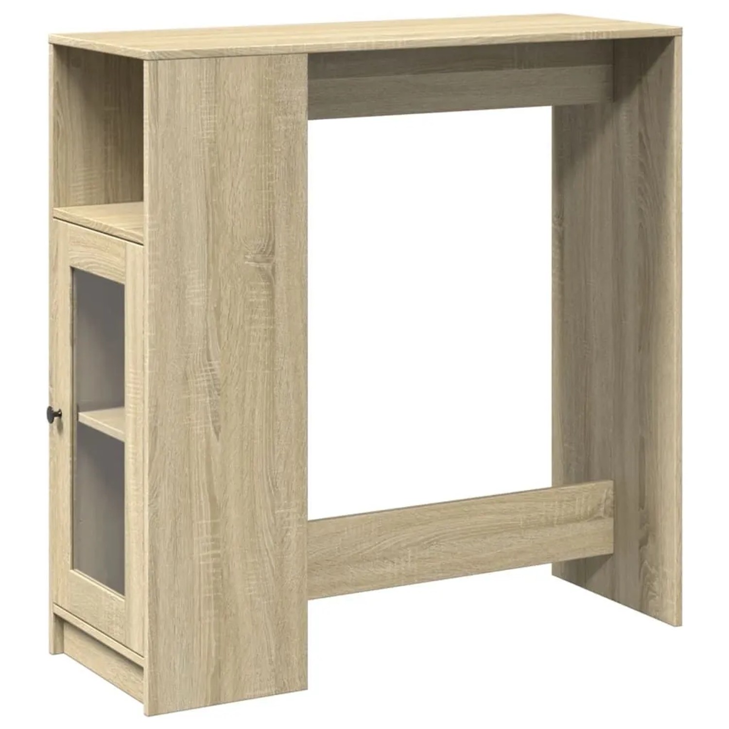vidaXL Bartisch mit Regal Sonoma-Eiche 101x40x103,5 cm Holzwerkstoff 854366 günstig online kaufen