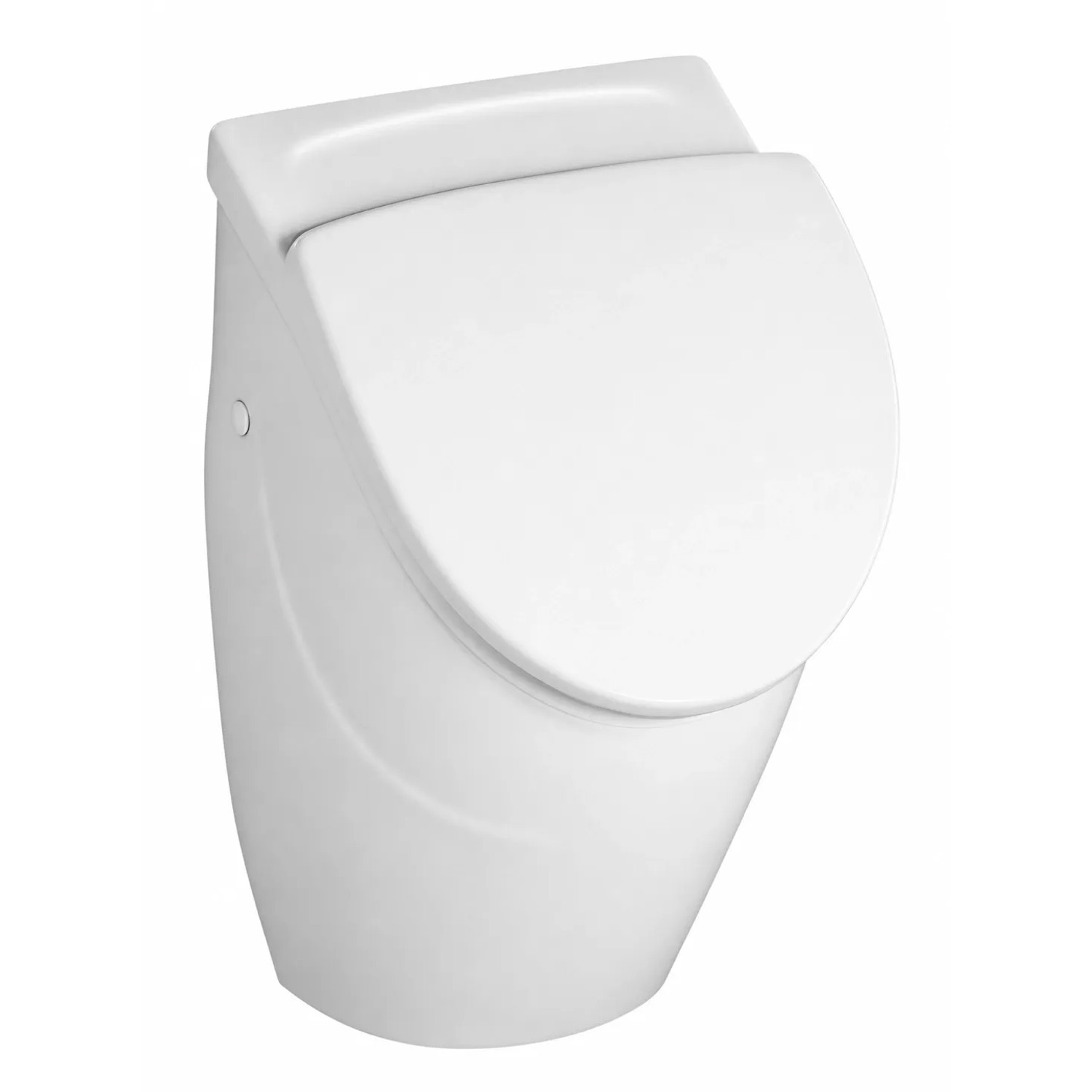 VILLEROY & BOCH Urinal O.NOVO Keramik Absaug mit Deckel und Ceramic Plus Beschichtung Weiß