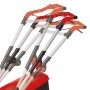 Einhell Akku-Rasenmäher GE-CM 36/37 Li Solo: Detailaufnahme des verstellbaren Führungsholms.