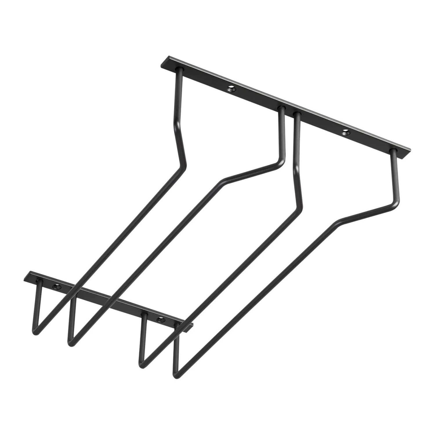 SOTECH Gläserhalter für 2 Glasreihen 235 x 355 x 70 mm Schwarz