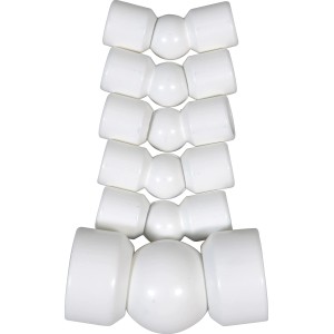 Dieda Eckverbindungsset, Aluminium, Weiß, 5 Gelenke für Treppengeländer.