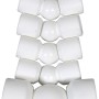 Dieda Eckverbindungsset, Aluminium, Weiß, 5 Gelenke für Treppengeländer.