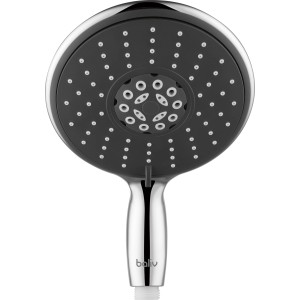 baliv Handbrause HBR-150.220 in Chrom/Anthrazit mit Antikalk-Noppen und 5 Strahlarten.