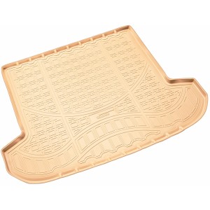 Beige Gummi Kofferraumwanne für Hyundai Tucson III ab 2015, Autozubehör.