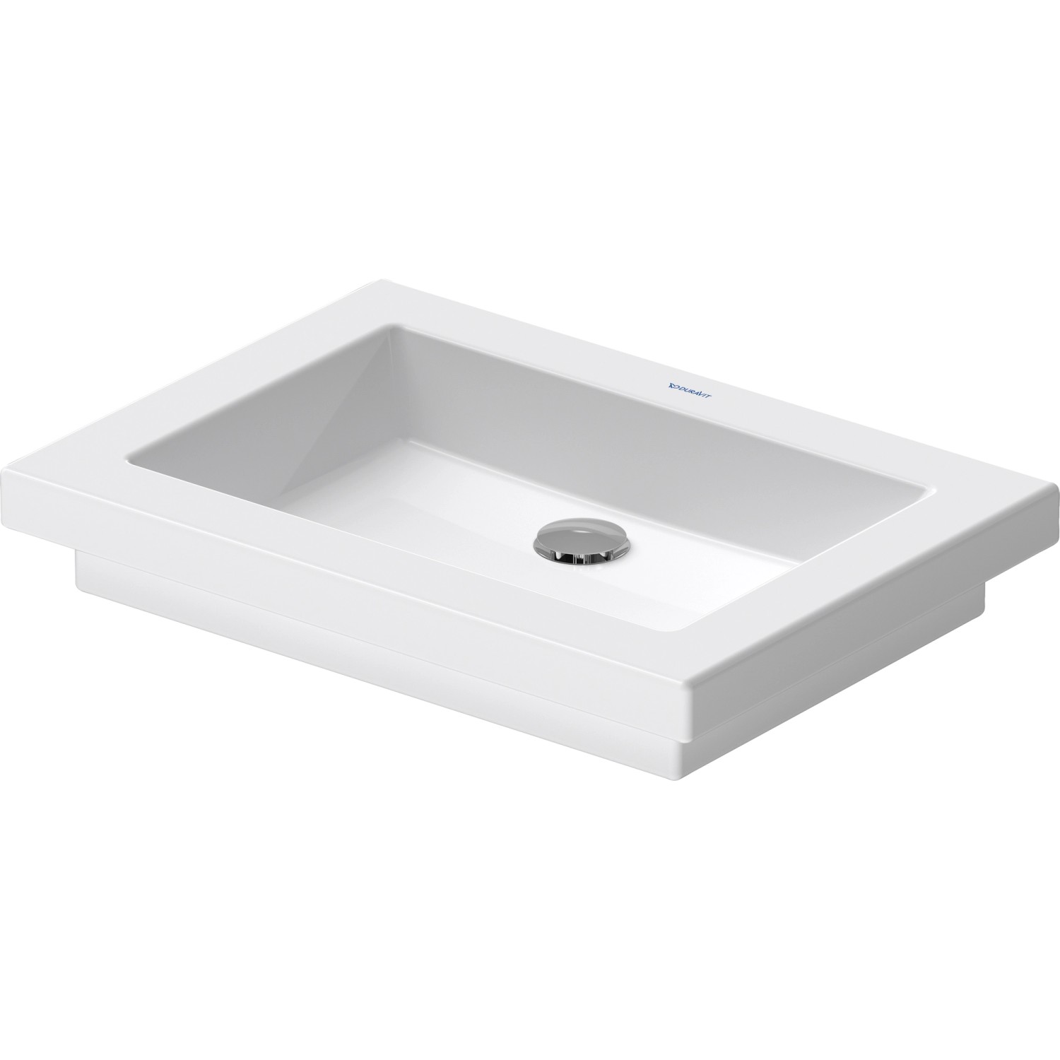 Duravit Einbauwaschbecken 2nd floor 58 cm Weiß WG Geschliffen mit Waschtisch