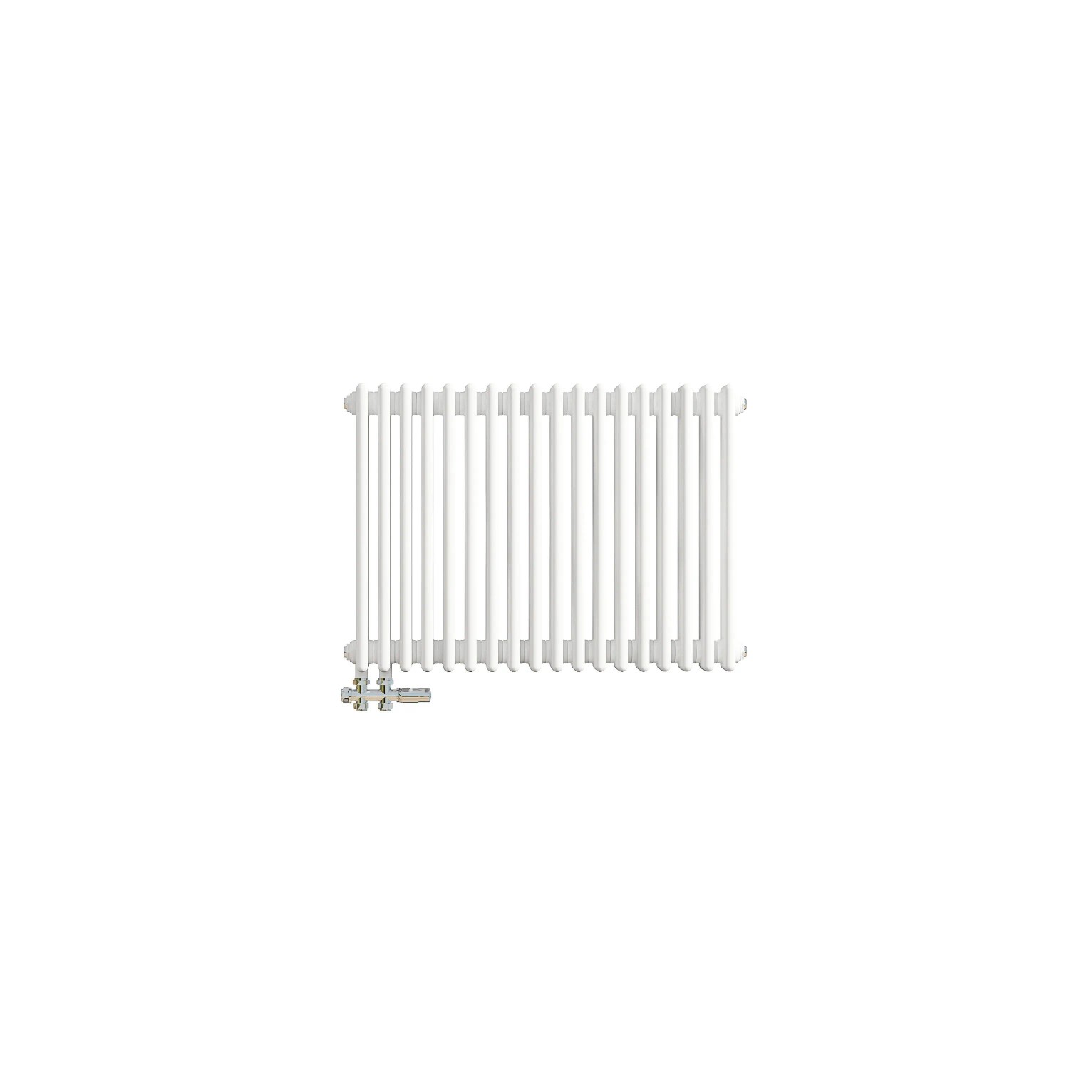 AICA Traditioneller Gusseisenstil 3 Spalten Heizkörper 600 x 830 mm Weiß 1270W