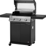 Jamestown Gasgrill Kane mit 3 Brennern, modularem Grillrostsystem und einklappbaren Seitentischen.
