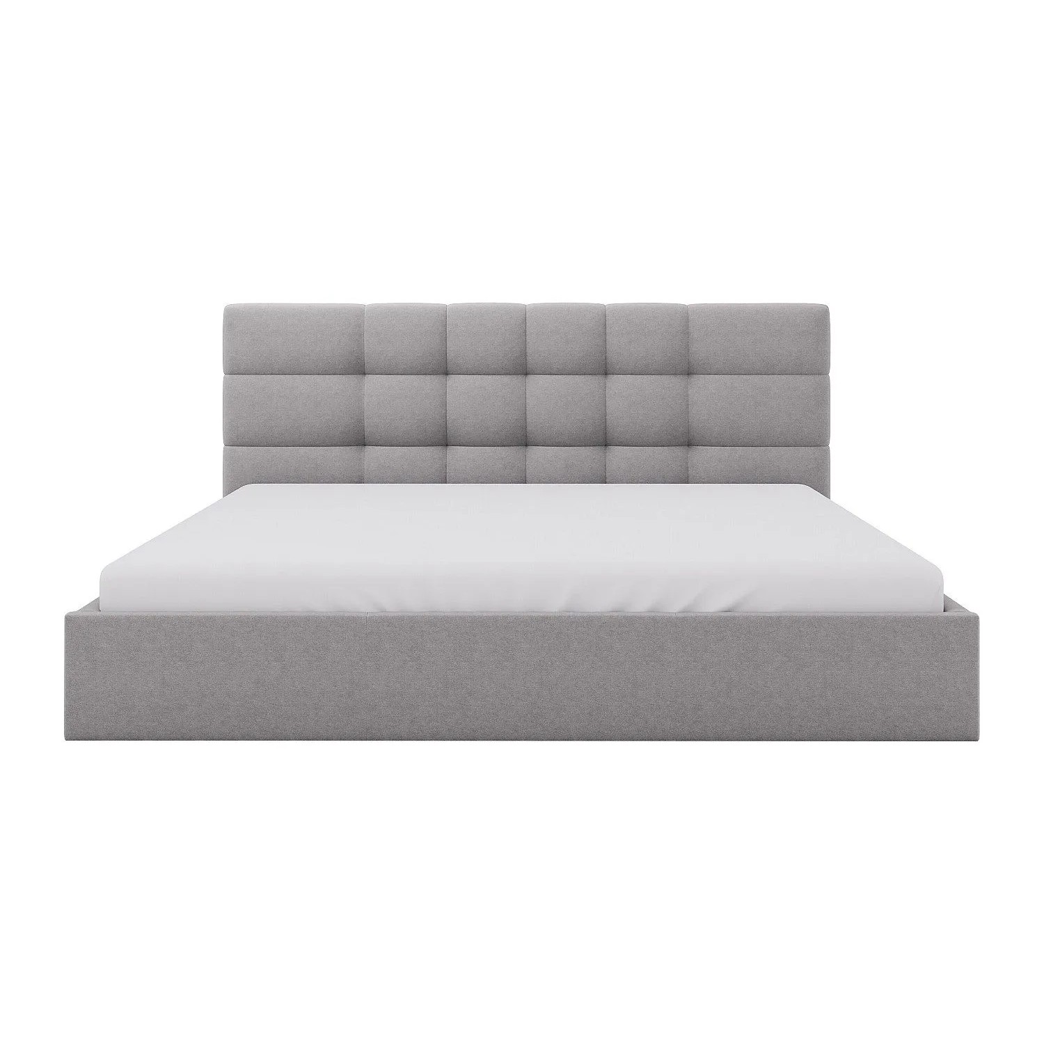 Vente-unique Bett Mit Bettkasten Eliava Hellgrau 213 cm