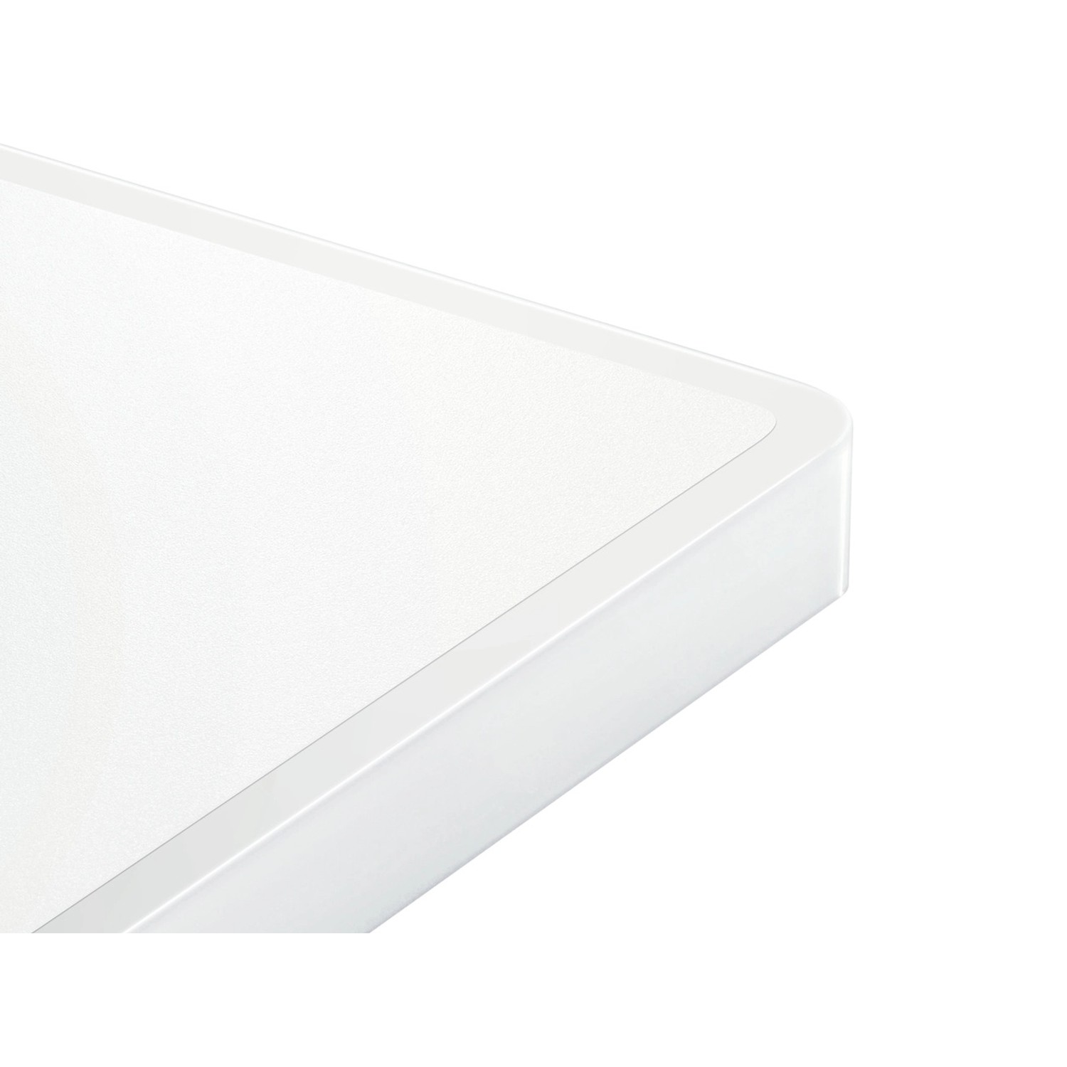 Detailansicht der weißen Leifheit Personenwaage Digital Style Sense Safe 100, 31x31 cm.