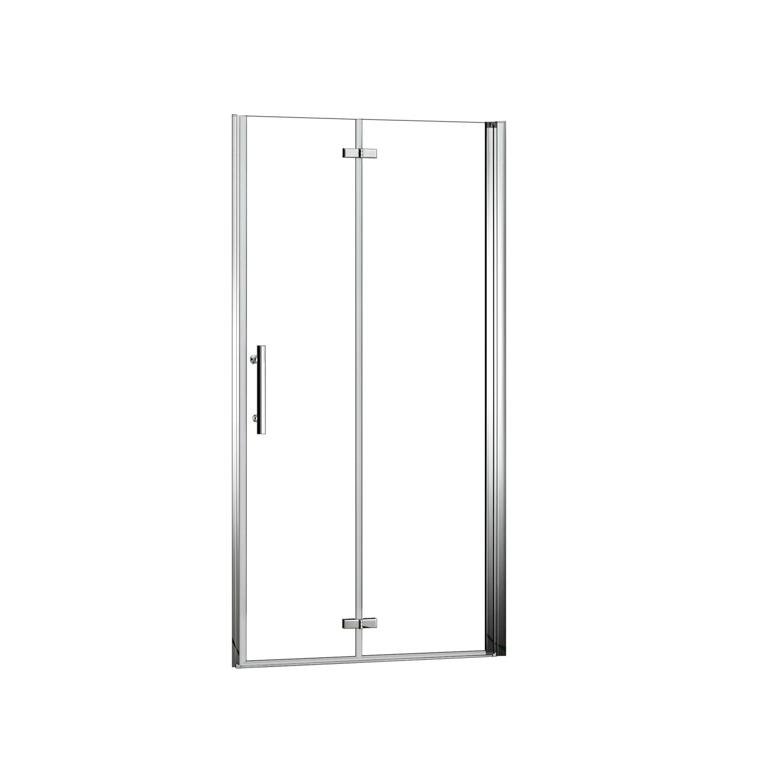Duschparadies Duschtür Drehtür 100 x 190cm Nischentür 5mm Nano Glas Hochglanz Verchromt Universal