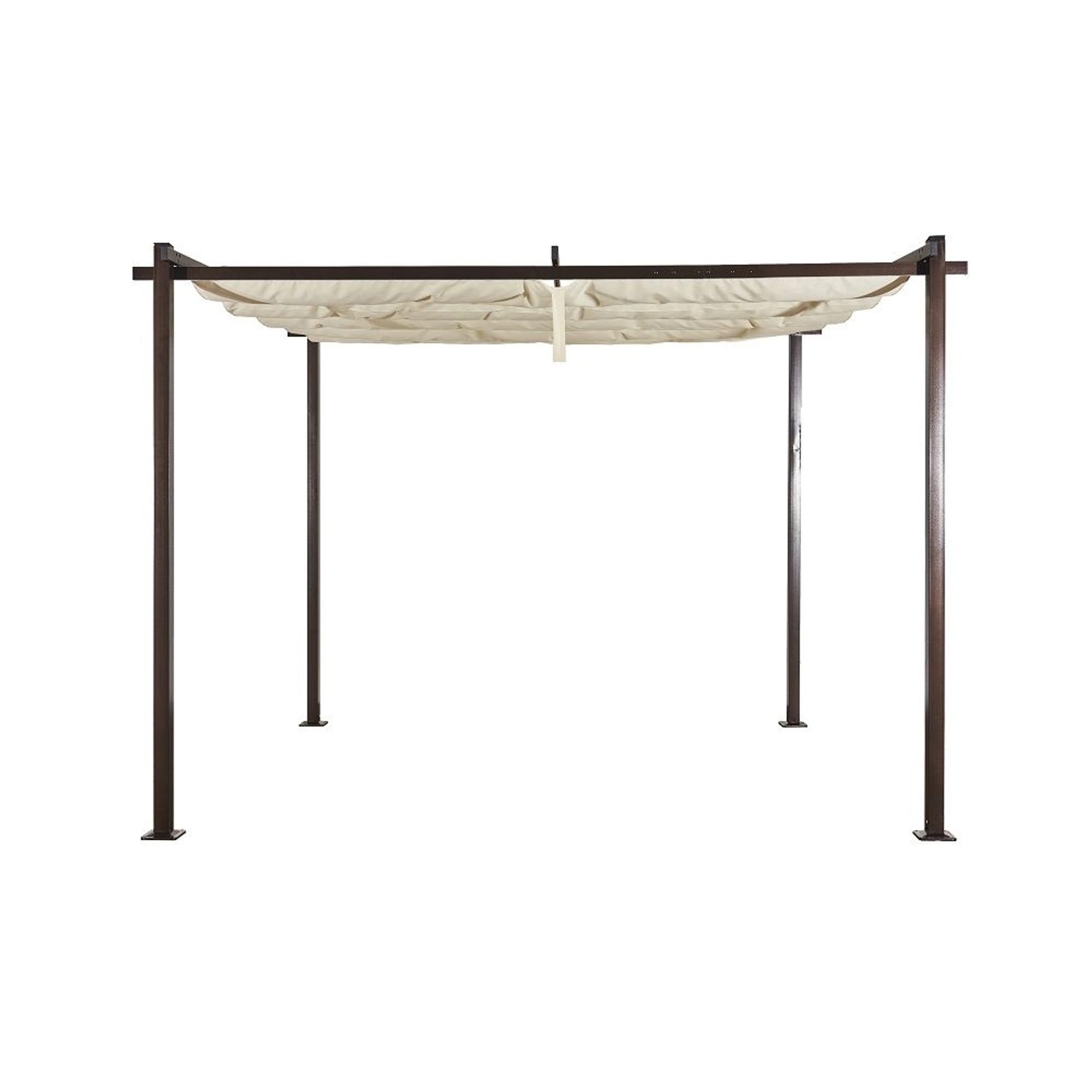 Jet-Line Gartenpavillon Kairo Light aus Alu mit Schiebedach 3 x 3 Meter in günstig online kaufen