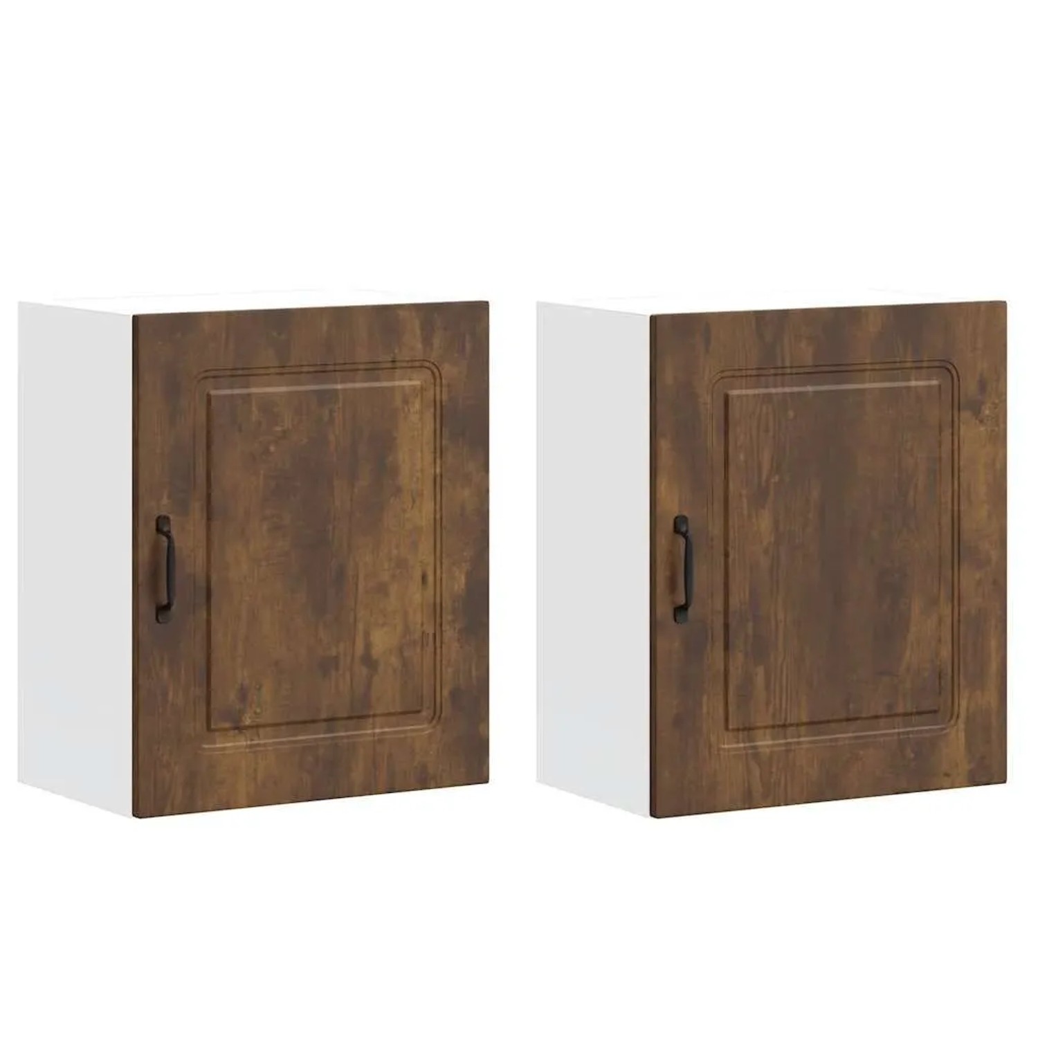 vidaXL Küchen-Hängeschränke 2 Stk Kalmar Räuchereiche Holzwerkstoff 853568