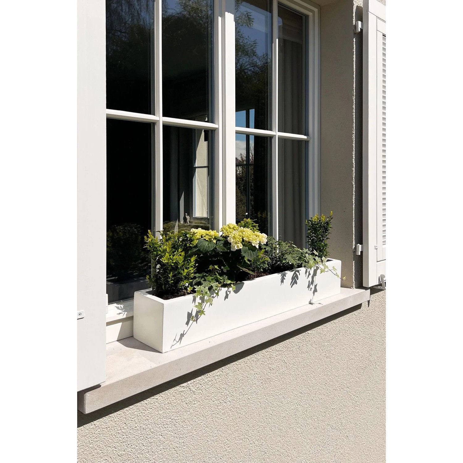 blumenkasten halterung für mattenzaun Blumenkastenhalter verzinkt im 3er Set inklusive Blumentopf, für Gabio –  GABIONA main image 1