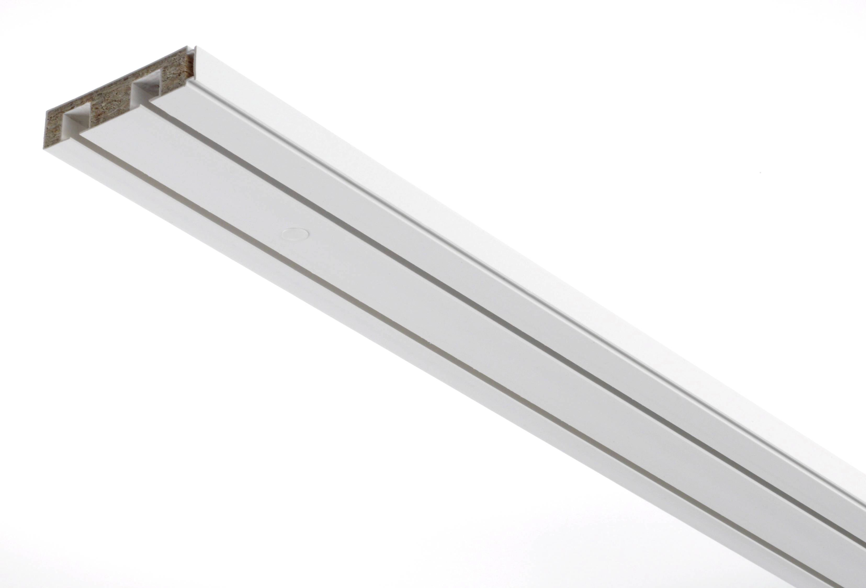 Gardinia Vorhangschiene kaufen Weiß GE2 2-läufig OBI bei 120 cm