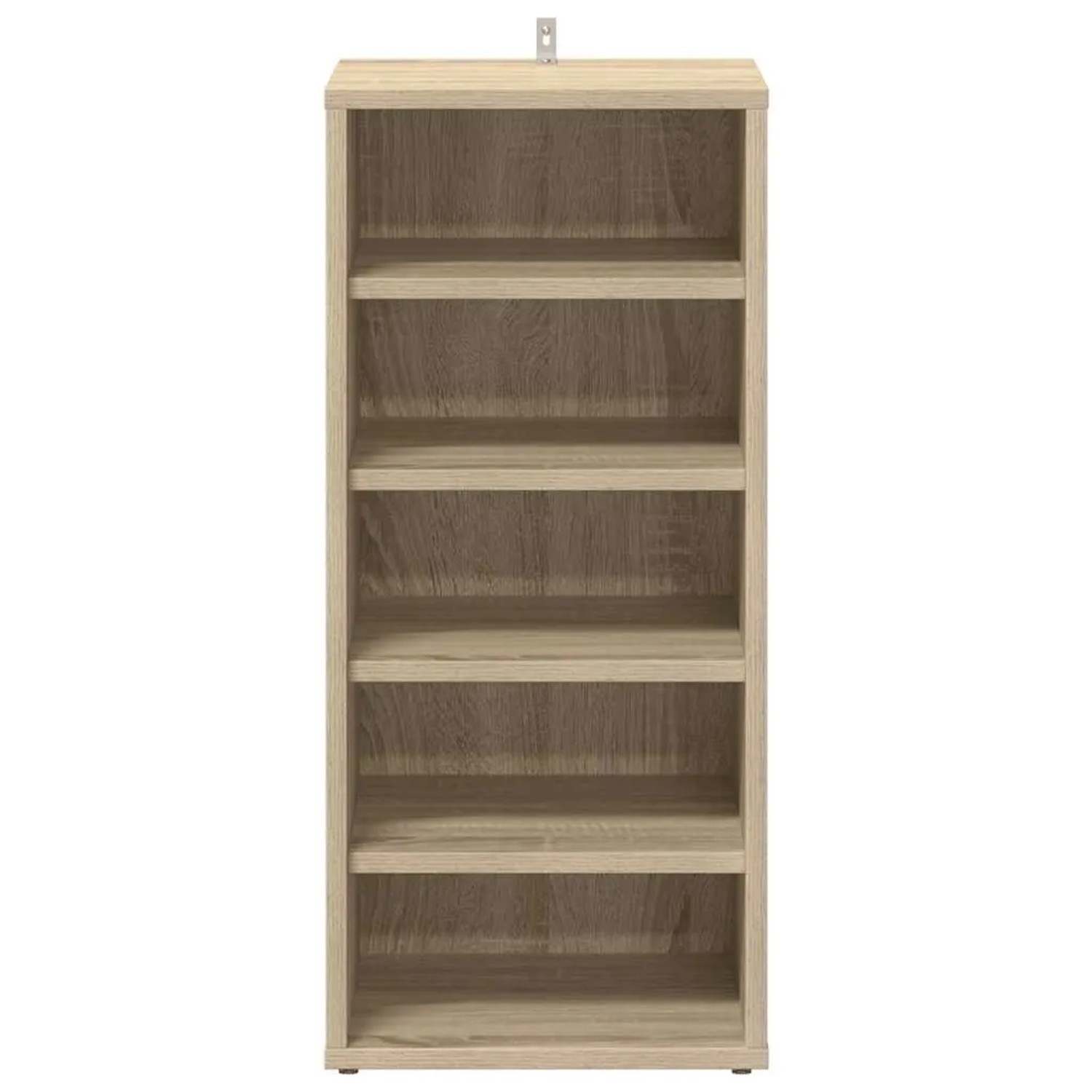 vidaXL Schuhschrank Sonoma-Eiche mit 5 offenen Fächern aus Holzwerkstoff für ordentliche Schuhaufbewahrung.