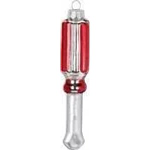 Inge`s Christmas Decor GmbH Christbaumschmuck Glas Schrauben-Zieher 14 cm Rot