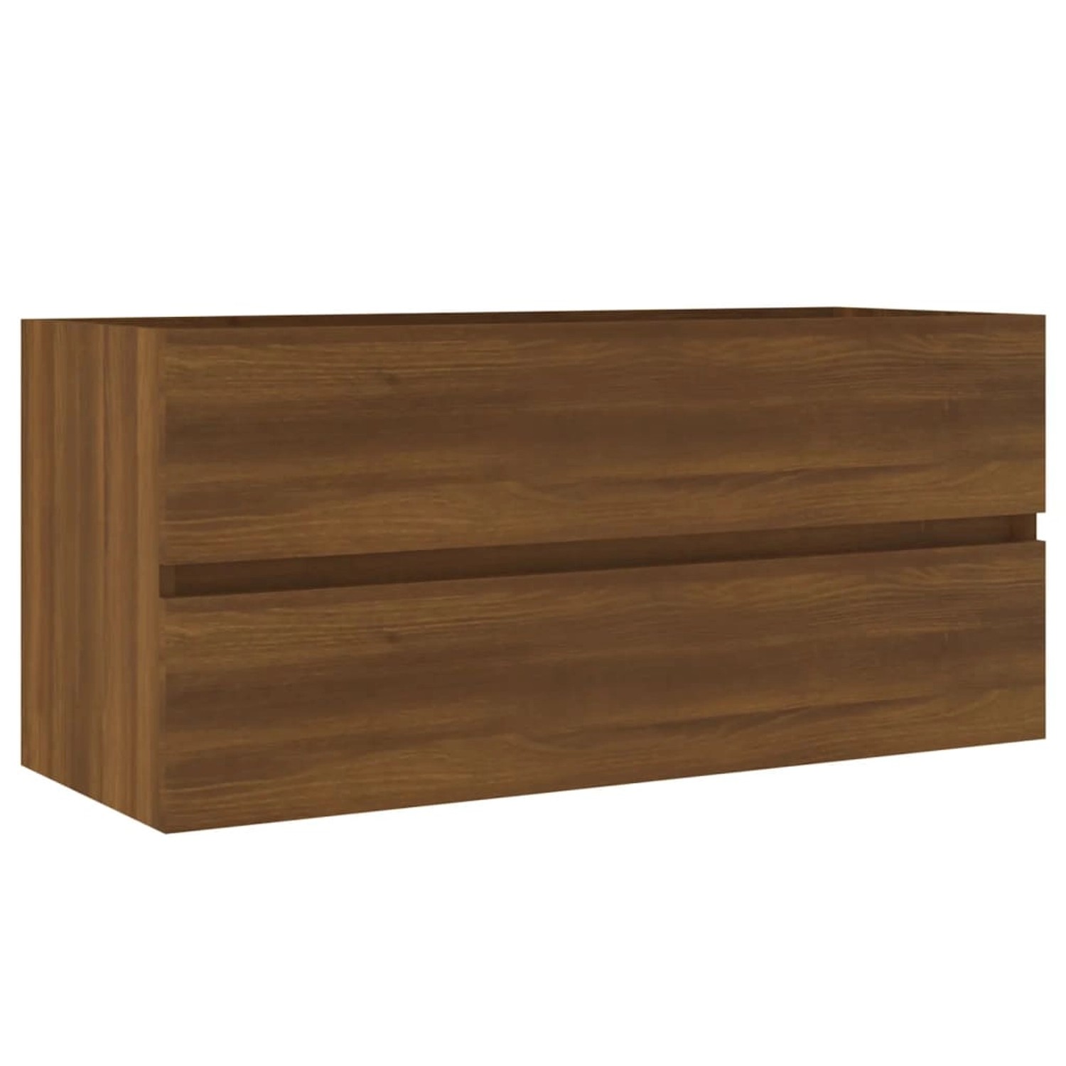 vidaXL Waschbeckenschrank Braun Eiche 100x38,5x45 cm Holzwerkstoff günstig online kaufen