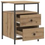 vidaXL Nachttische 2 Stk, Artisan-Eiche 44x45x60 cm Holzwerkstoff 857257_8