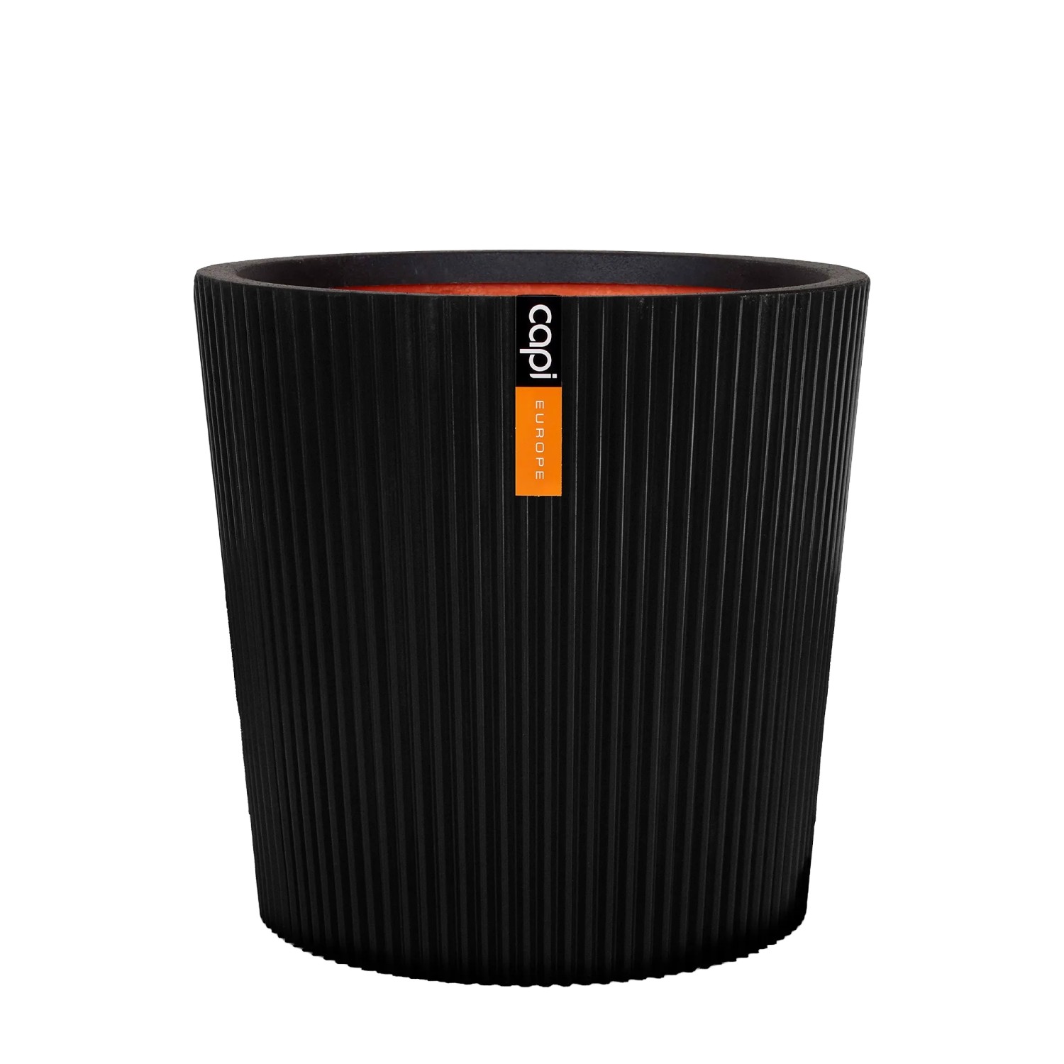 Capi Europe Blumentopf Konisch Groove NL Ø 36 cm x 34 cm Schwarz
