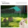Tectake Freilaufgehege Für Kaninchen  Aus 12 Gitterelementen Mit Sonnenschutz  180 x 75 x 75 cm Grün_3