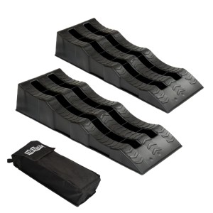 2er Set TRUTZHOLM Auffahrkeile für Wohnmobile bis 3,5t mit Tasche, 60x21x12 cm, 3 Stufen