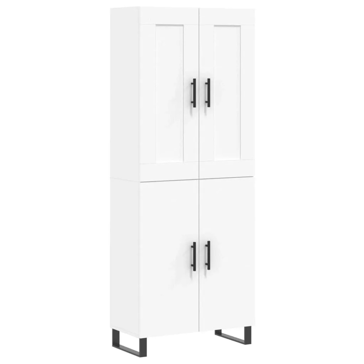 vidaXL Highboard Weiß 69,5x34x180 cm Holzwerkstoff 3199577 günstig online kaufen