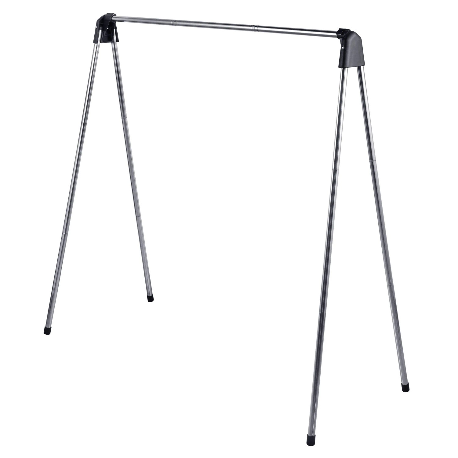 Relaxdays Wäscheständer Edelstahl Silber Grau Klappbar 122 cm x 123,5 cm x 49 cm 1,9 kg