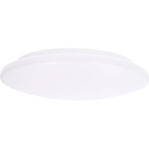 Weiße LED-Deckenleuchte, 18 W, 1600 lm, 3000 K, IP44, Ø 37 cm. Geeignet für Feuchträume.