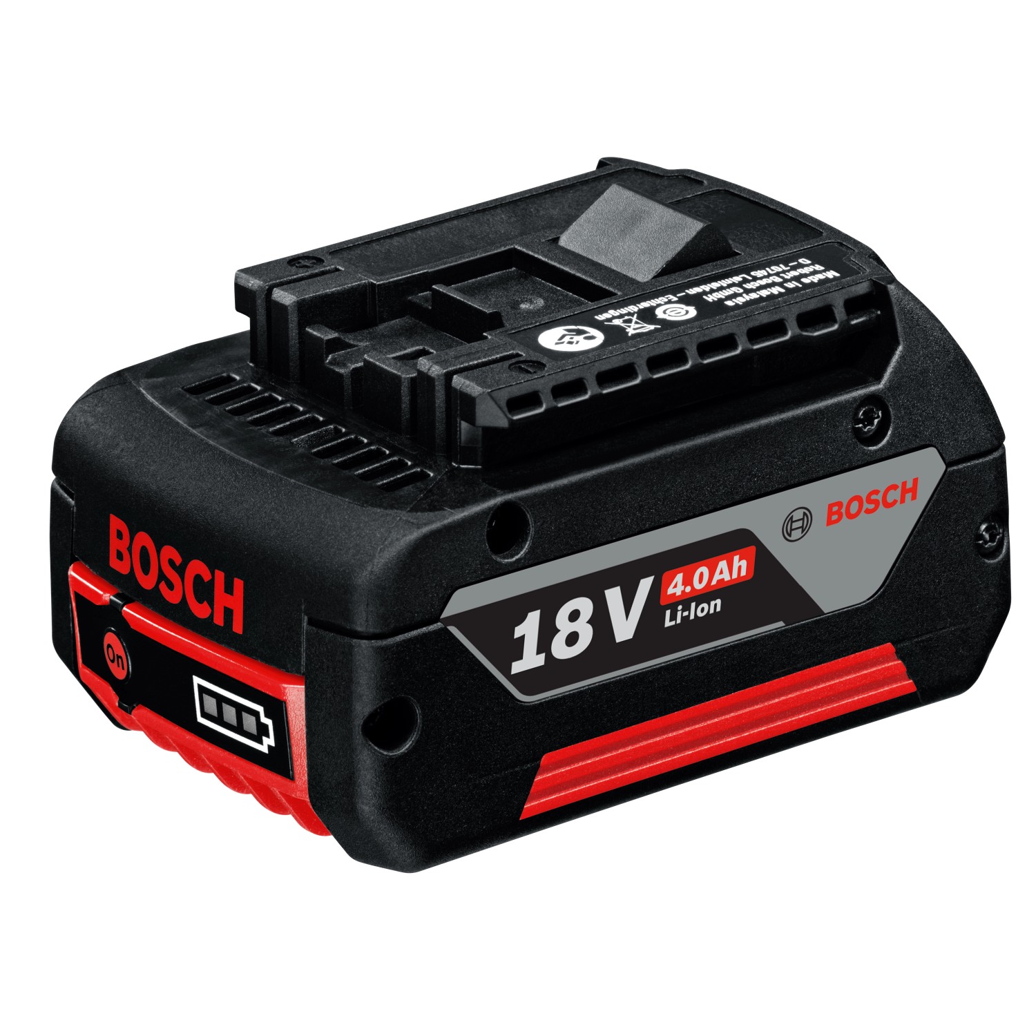 Bosch Professional 18V 4Ah Akku für Elektrowerkzeuge, Lithium-Ionen Akku.