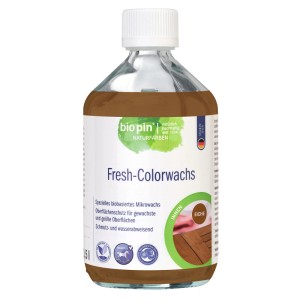 Biopin Fresh-Colorwachs Eiche, 500ml Flasche. Holz-Wachs für den Innenbereich.
