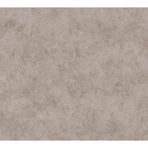 Beige-braune Vliestapete in Betonoptik mit leichter Struktur.
