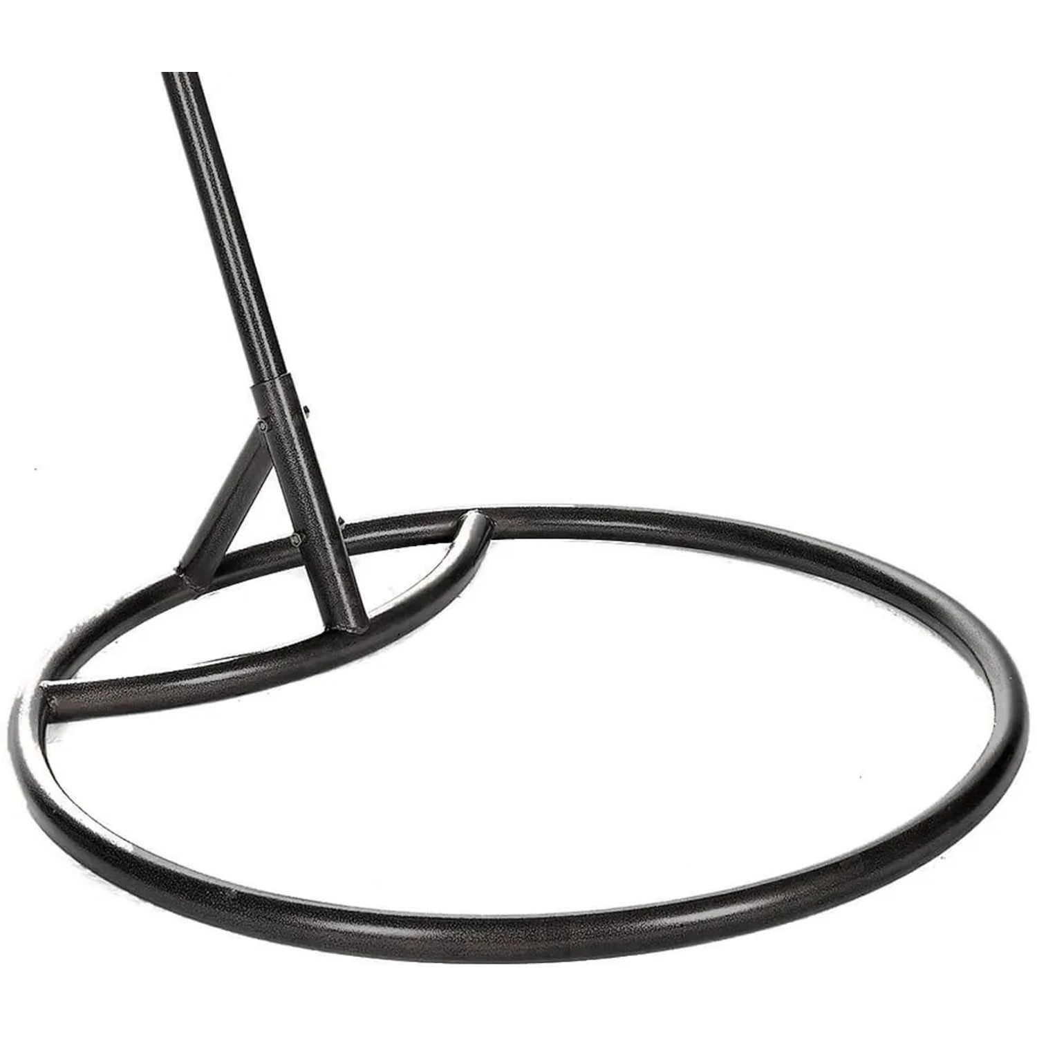 Detailaufnahme des grauen Metallgestells für Home Deluxe Hängesessel Cielo.