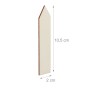 Hölzerner Pflanzenstecker, naturfarben, 10,5 cm lang, 2 cm breit, beschreibbar für Garten & Kräuter.