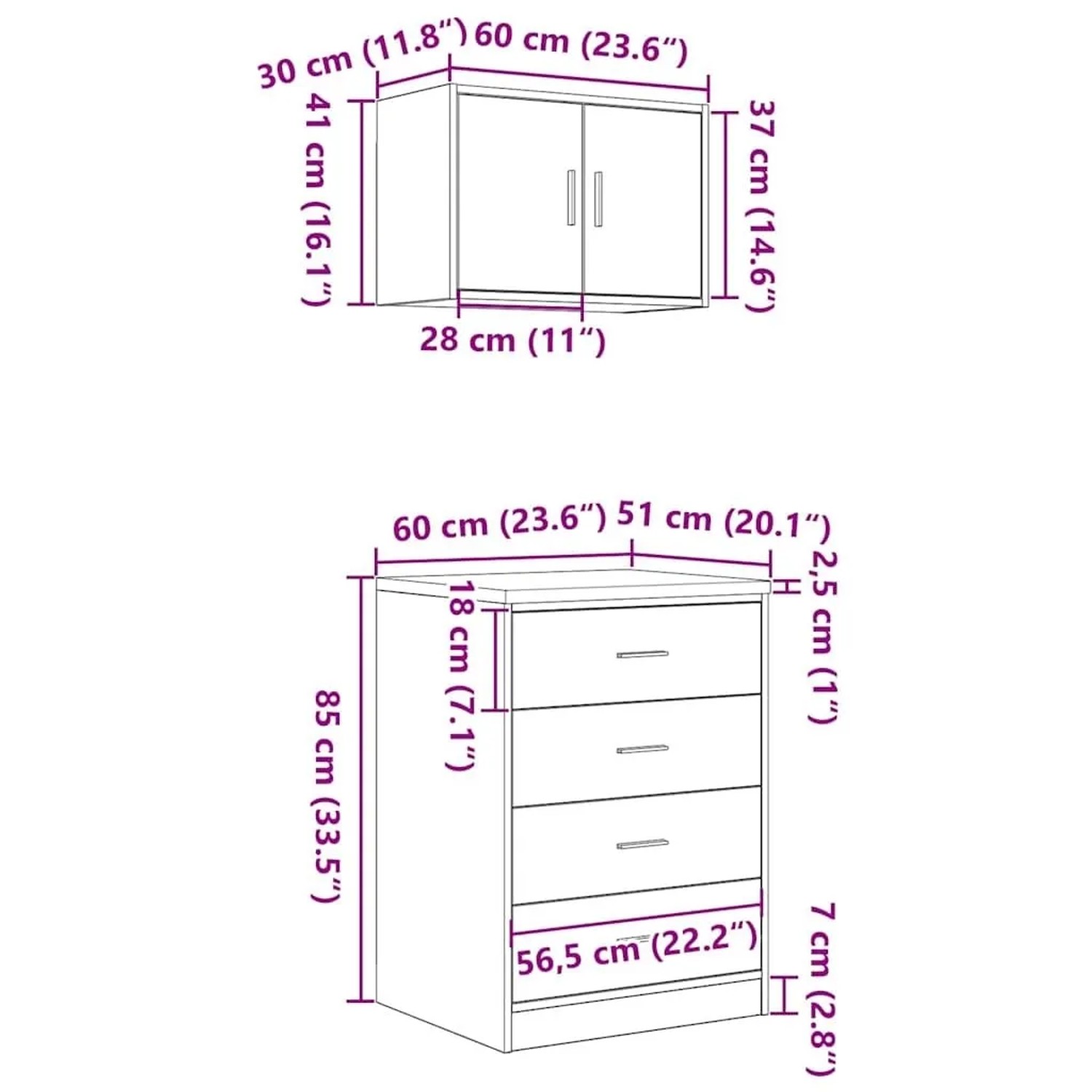 vidaXL Garagenschränke 2 Stk Artisan-Eiche Holzwerkstoff 3328340_14