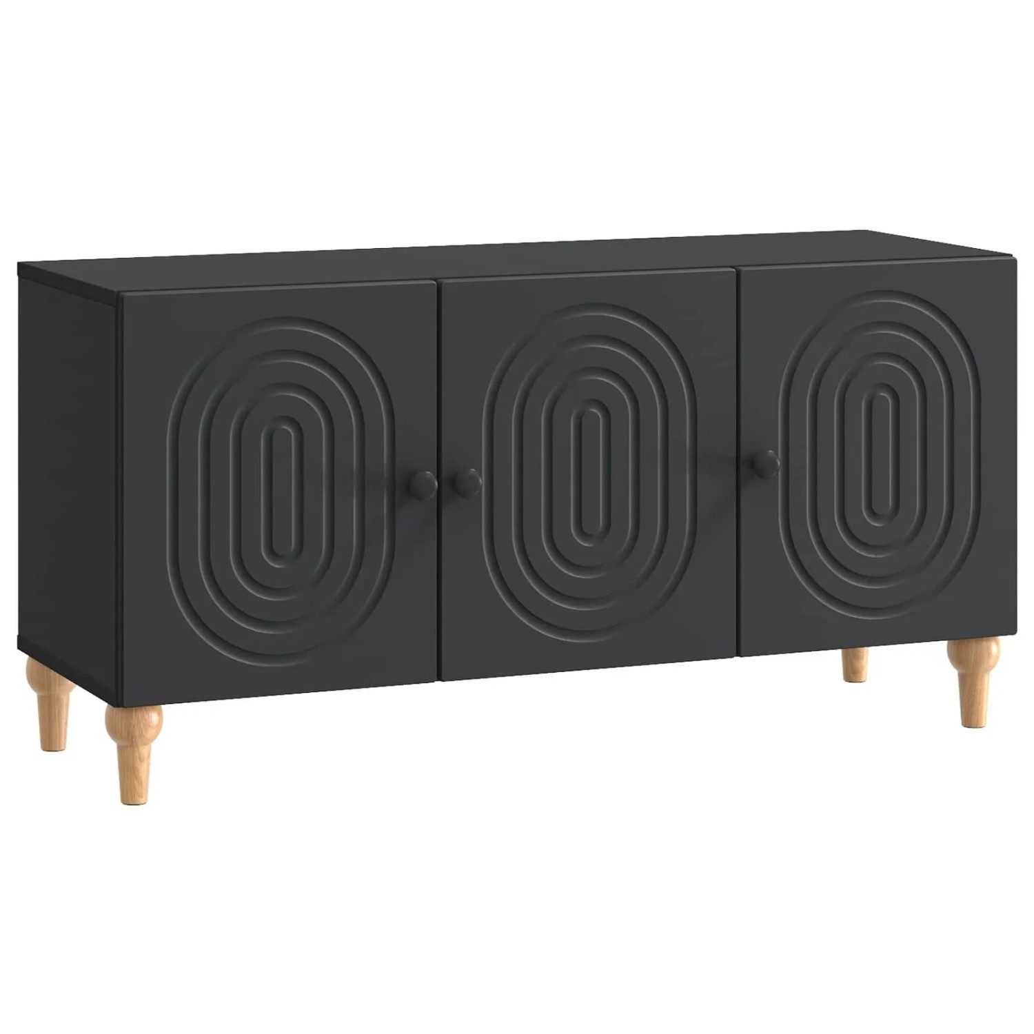 vidaXL TV-Schränk Schwarz 99 x 34,5 x 50 cm Holzwerkstoff 894256