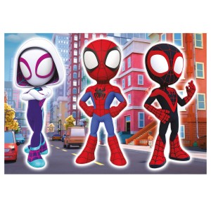 Komar Deko-Sticker Spidey and His Amazing Friends Trio 50 cm x 70 cm Blau-Rot