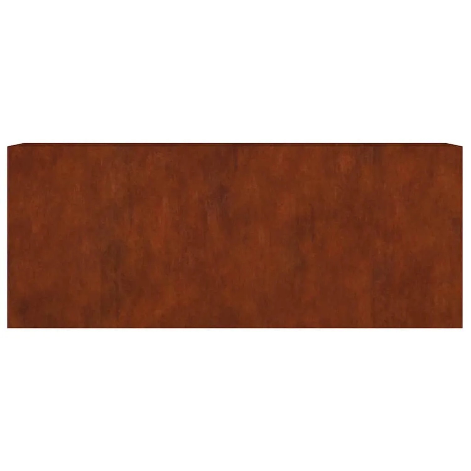 Furnicato Hochbeet aus Cortenstahl, 200x40x80 cm, rostige Optik für Garten und Terrasse.