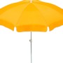Goldgelber Schneider Balkonschirm Ibiza Ø 240 cm mit Knickfunktion.