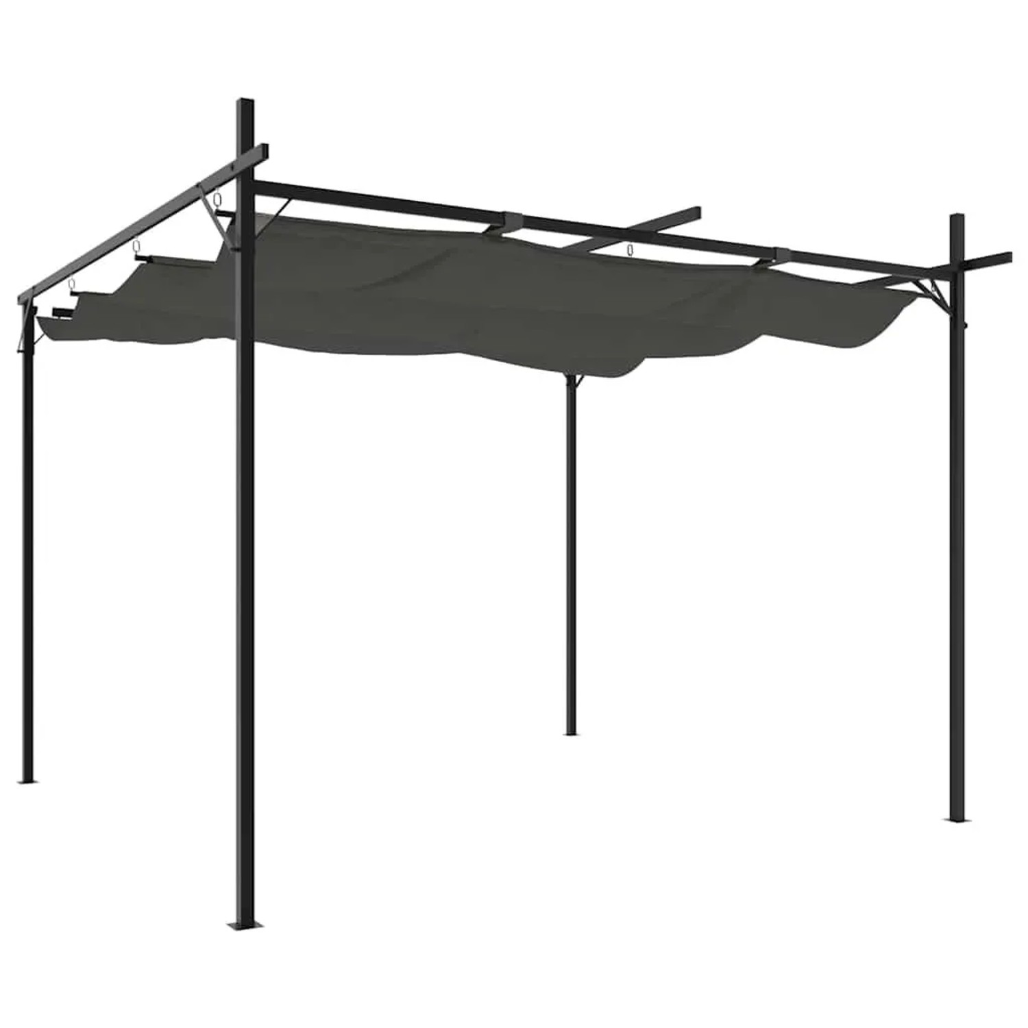vidaXL Pergola mit Schiebedach Anthrazit 295x292x230 cm 360116