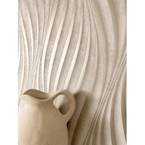 Newroom Vliestapete Armani Beige Wellen Modern FSC®
