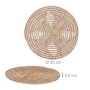 Relaxdays Tischset 4-teilig Palmenfaser Natur Hitzebeständig 0,5 cm x 35 cm 60 g_4