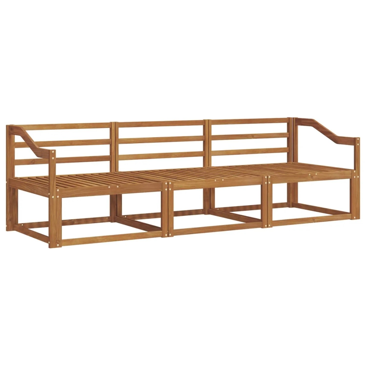 vidaXL Outdoor-Sofagarnitur 3-Tlg Natur Massivholz Akazie 3367137