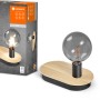 Ledvance Tischleuchte Decor Holz, braun-schwarz. LED-Tischlampe mit E27 Fassung.