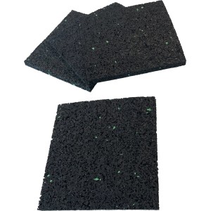 4er Set Anti-Rutsch Pads, 10x10cm, aus Gummi für Innenausstattung.