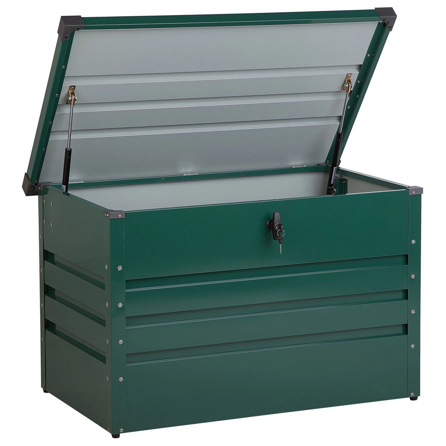 Beliani Truhe CEBROSA Dunkelgrün 62x100x64 günstig online kaufen